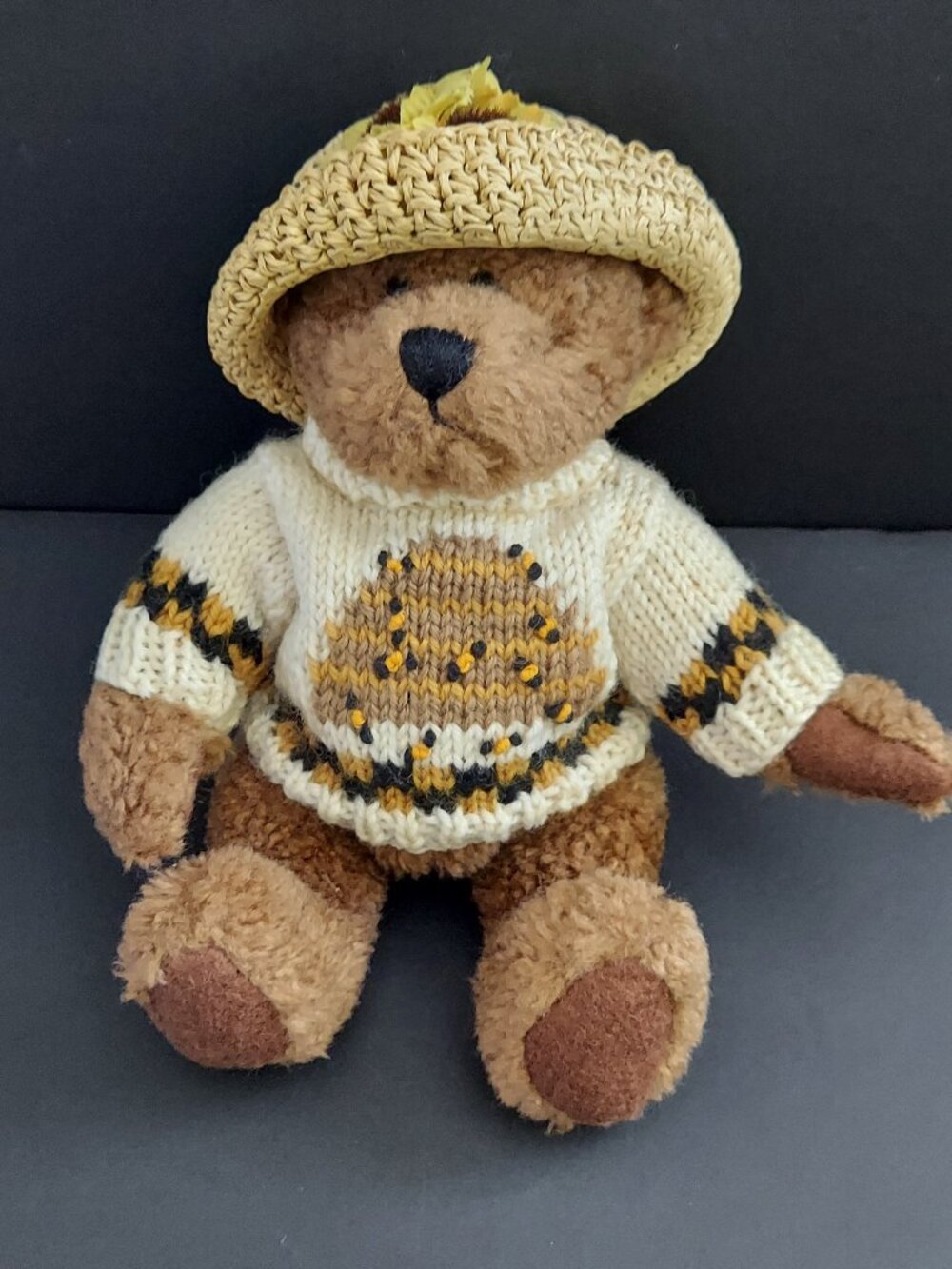 Boyds Bears Huney B. Keeper Teddy Bear Fully Jointed 90s NWT - Ages 5+